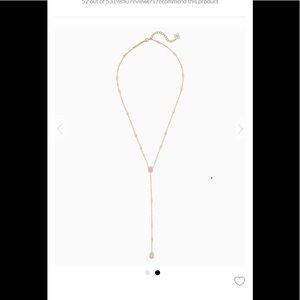 Kendra Scott gold lariat necklace
